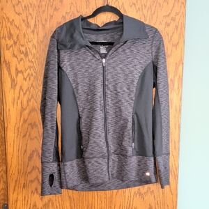 Ideology Black Heather Full-Zip Utility Jacket